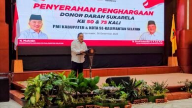 PMI Kalsel Berikan Apresiasi kepada Ratusan Relawan Donor Darah Sukarela