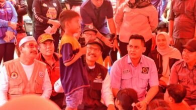 Mensos RI Tinjau Lokasi Banjir di Desa Keramat, Kabupaten Banjar