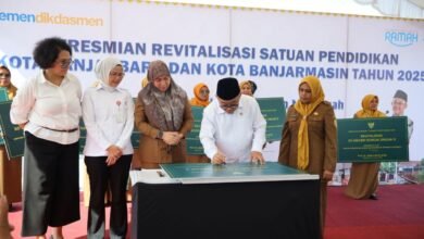 Resmikan Revitalisasi Sekolah 2025, Mendikdasmen: Sekolah Terdampak Bencana di Kalsel Jadi Prioritas Revitalisasi 2026