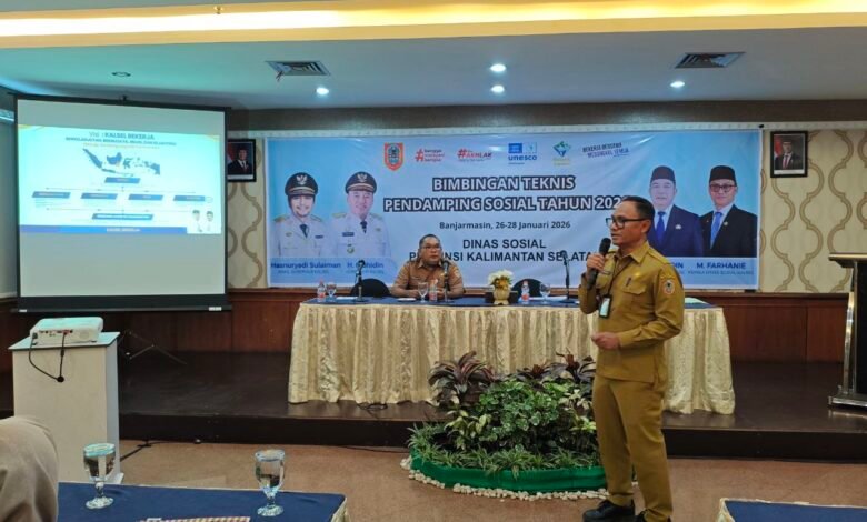 Dinsos Kalsel Gelar Bimtek Pendamping Sosial RST, UEP-P, PPSE dan Sembako se-Kalsel