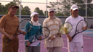 BINDA Kalsel Resmikan Lapangan Tenis, Dorong Kebugaran dan Kekompakan Personel