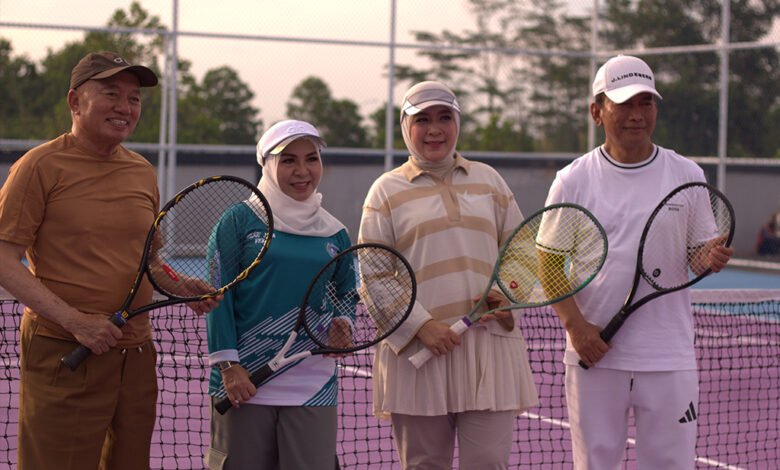 BINDA Kalsel Resmikan Lapangan Tenis, Dorong Kebugaran dan Kekompakan Personel