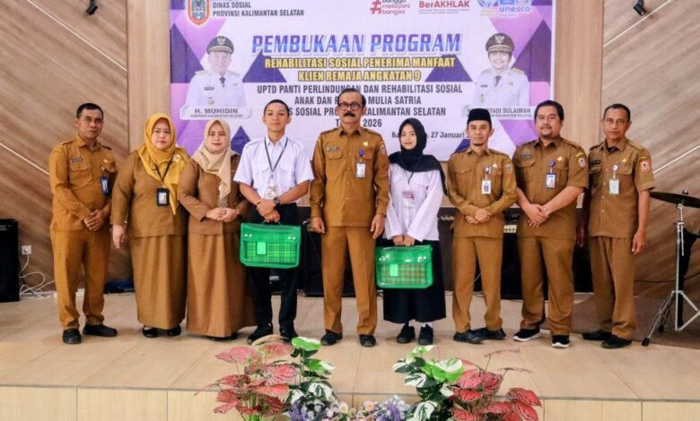PPRSAR Mulia Satria Resmi Buka Program Rehabilitasi Sosial Klien Remaja Angkatan IX Tahun 2026