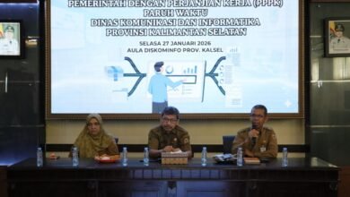 Rakor Teknis Diskominfo Kalsel Bahas Evaluasi dan Skema PPPK Paruh Waktu