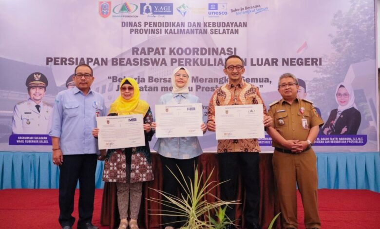 Disdikbud Kalsel Teken MoU Beasiswa Luar Negeri, Targetkan SDM Berdaya Saing Global