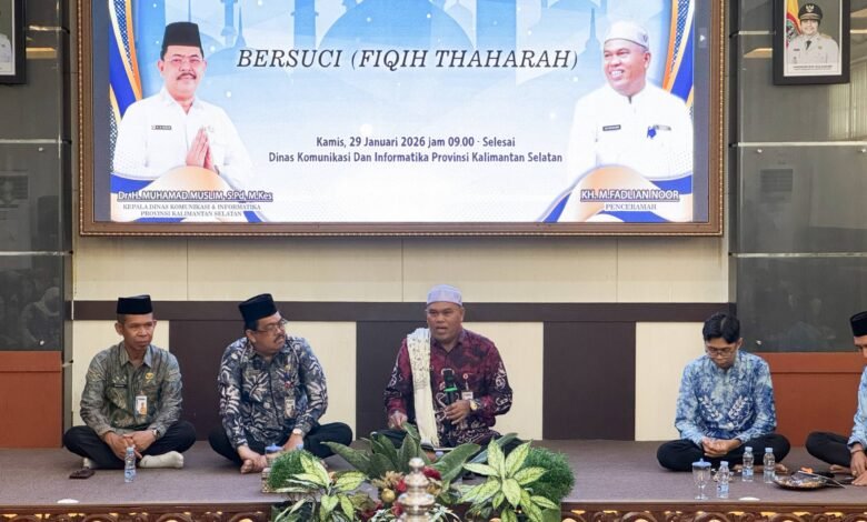 Diskominfo Kalsel Gelar Ceramah Agama Fiqih Thaharah, Perkuat Keseimbangan Spiritual ASN