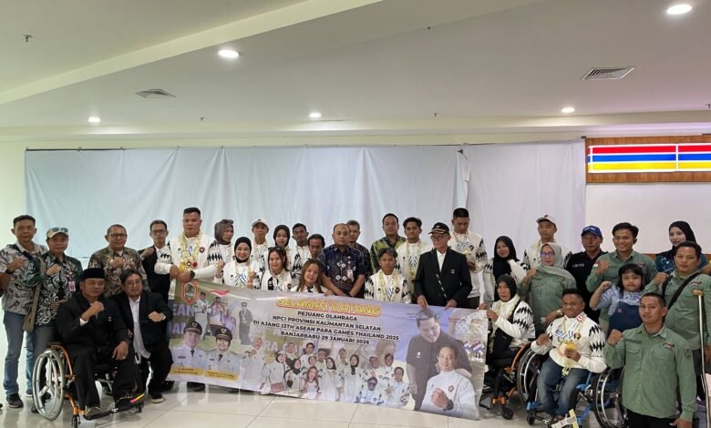 Pemprov Kalsel Sambut Kepulangan Atlet NPC Peraih Medali ASEAN Para Games Thailand