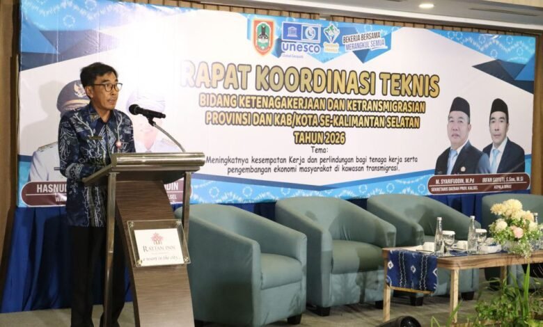 Disnakertrans Kalsel Perkuat Sinergi Daerah, Dorong Kesempatan Kerja dan Perlindungan Tenaga Kerja
