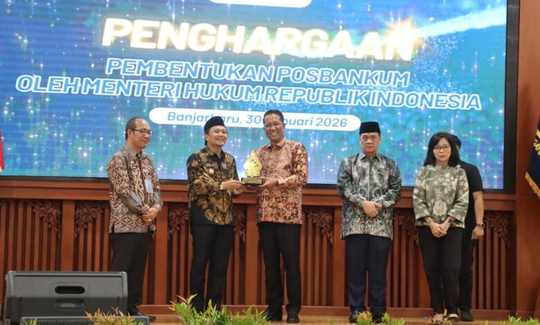 Kementerian Hukum RI Resmikan 2.015 Pos Bantuan Hukum di seluruh Desa dan Kelurahan Se-Kalsel