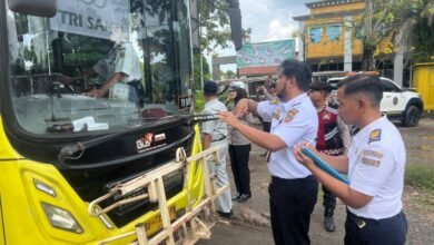 Dishub Kalsel Lakukan Ramp Check Terhadap Angkutan Umum Antar Kabupaten/Kota di Terminal Tipe B Banjarmasin