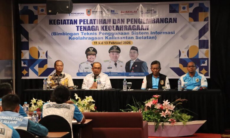 Dispora Kalsel Kembangkan Sistem Informasi Keolahragaan, Perkuat Basis Data Atlet dan Cabor