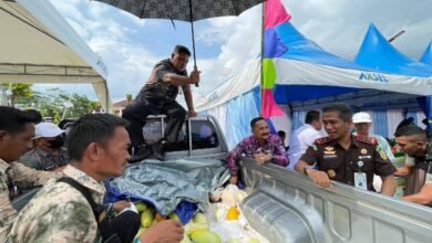 DPKP Kalsel Berpartisipasi dalam GPM di Kejati, Sediakan Bahan Pokok Lebih Murah