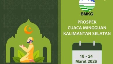 BMKG Rilis Prospek Cuaca Mingguan Kalsel, Warga Diminta Waspada Hujan dan Potensi Bencana
