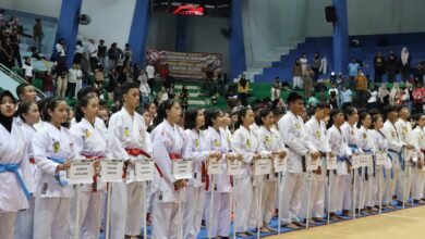 Ribuan Karateka Kalselteng Berlaga di Kejuaraan Karate Piala Pangdam XXII 2026
