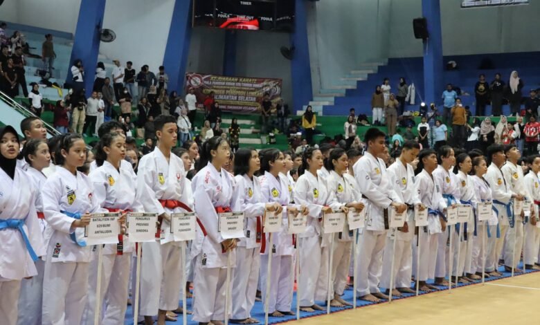Ribuan Karateka Kalselteng Berlaga di Kejuaraan Karate Piala Pangdam XXII 2026