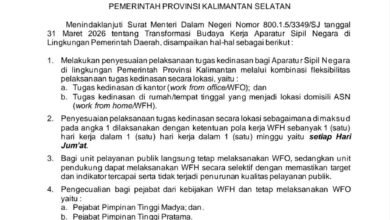 Pemprov Kalsel Terapkan Transformasi Budaya Kerja ASN, WFH Setiap Jumat