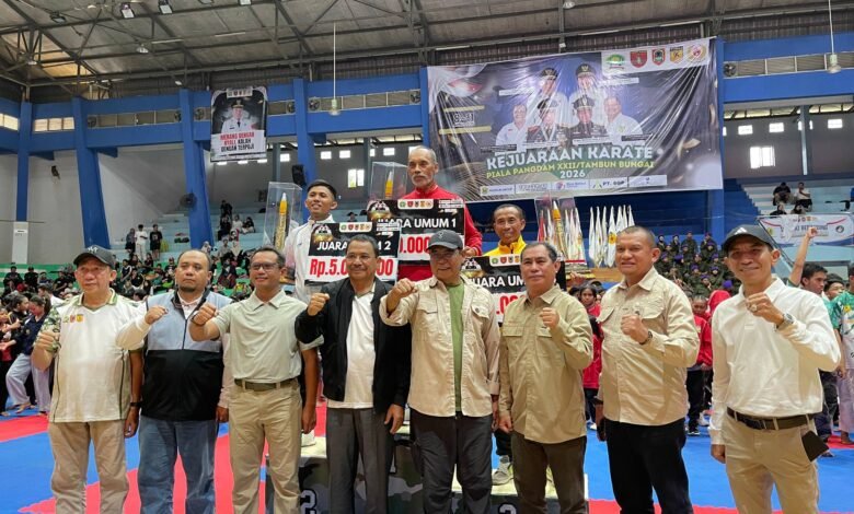 Kejuaraan Karate Pangdam XXII 2026 Sukses, Forki Kabupaten Tanah Laut Raih Juara Umum
