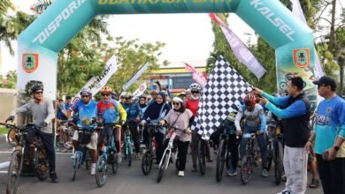 Ribuan Goweser Semarakkan Gowes Starling di Banjarmasin