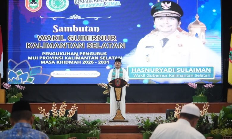 Pengurus MUI Kalsel 2026–2031 Dikukuhkan, Wagub Kalsel Inginkan Penguatan Pendidikan Berakhlak