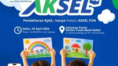 Bank Kalsel Ajak Anak-Anak Ikuti Lomba Mewarnai di Pekan AKSEL 2026