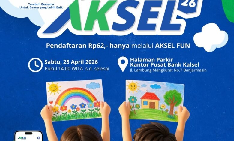 Bank Kalsel Ajak Anak-Anak Ikuti Lomba Mewarnai di Pekan AKSEL 2026