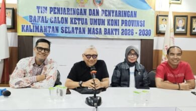 Calon Tunggal Ketua KONI Kalsel, Berkas Pendaftaran Hasnuryadi Sulaiman Memenuhi Syarat