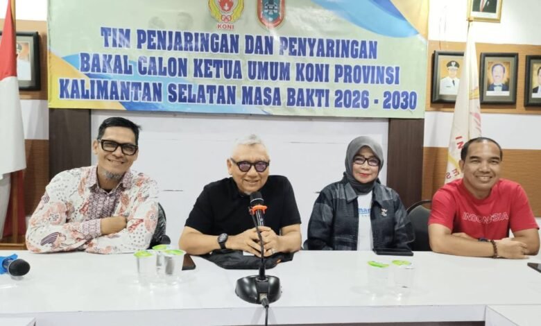 Calon Tunggal Ketua KONI Kalsel, Berkas Pendaftaran Hasnuryadi Sulaiman Memenuhi Syarat