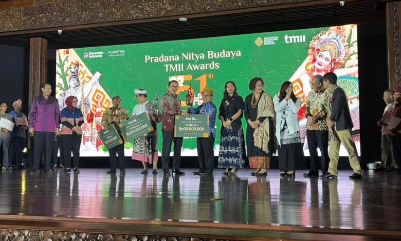 Anjungan Kalsel Raih Terbaik I TMII Award 2026 pada HUT ke-51 TMII