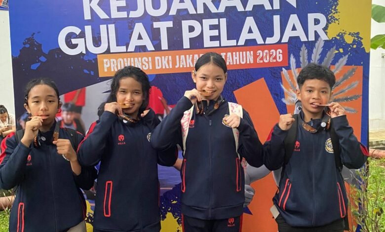 Gulat Junior Kalsel Sabet 4 Medali pada Kejuaraan Pelajar DKI Jakarta 