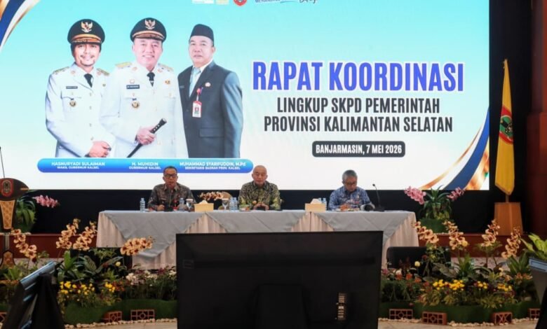 Rapat Koordinasi SKPD, Gubernur Kalsel Bahas Kinerja dan Dorong Penguatan Pelayanan Digital