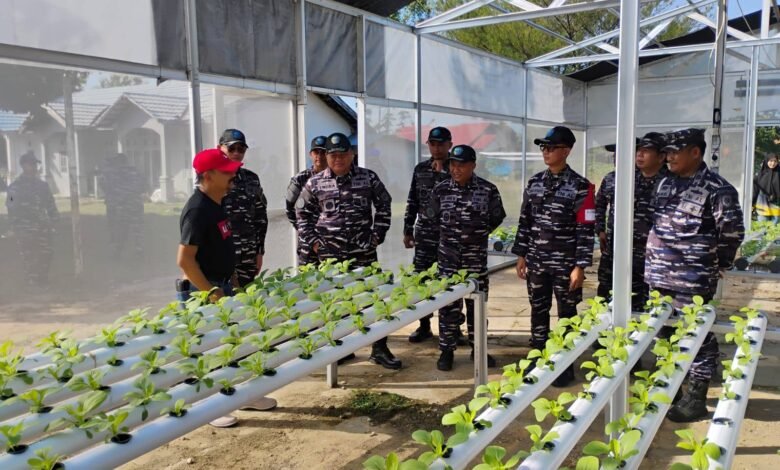 Perkuat Ketahanan Pangan, TNI AL Bersama DPKP Kalsel Kembangkan Pertanian Terpadu