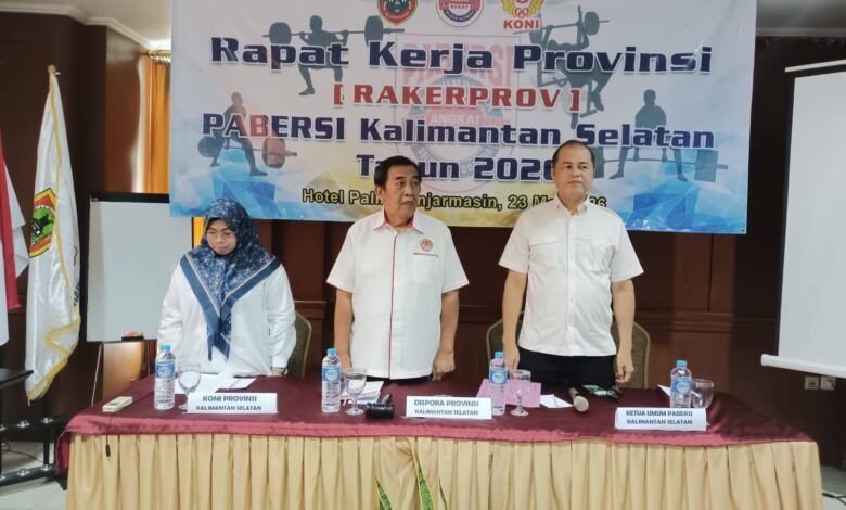 Pabersi Kalsel Matangkan Program Pembinaan dan Kompetisi Atlet Angkat Berat
