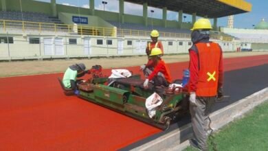 Lintasan Atletik Stadion 17 Mei Ditarget Selesai Akhir Juni, Kursi Stadion Diganti Total