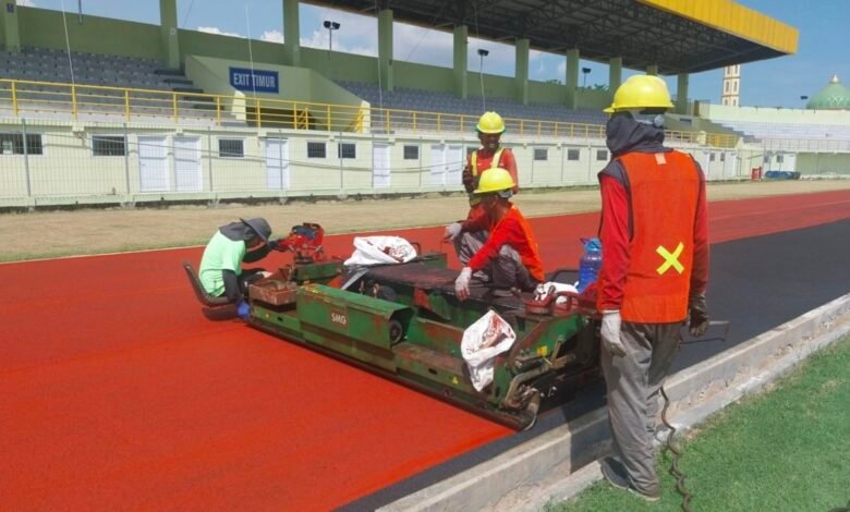 Lintasan Atletik Stadion 17 Mei Ditarget Selesai Akhir Juni, Kursi Stadion Diganti Total