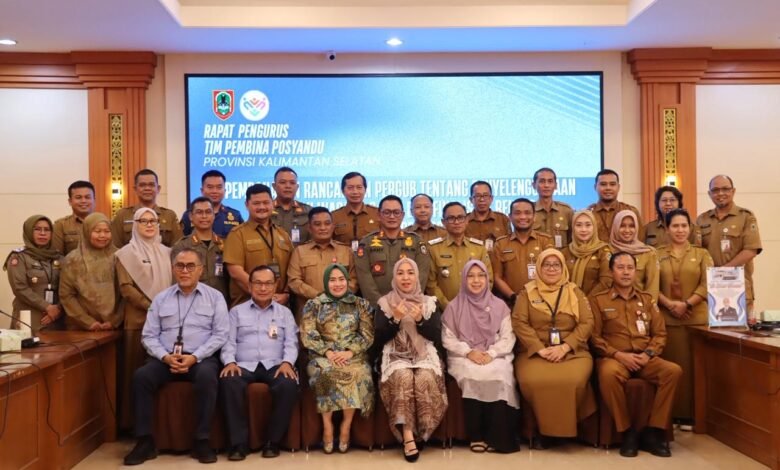 Rakor Rancangan Pergub Penyelenggaraan Posyandu Wasaka 6 SPM, Ketua TP Posyandu Provinsi Kalsel Perkuat Tata Kelola Pelayanan Dasar Berbasis Keluarga dan Masyarakat