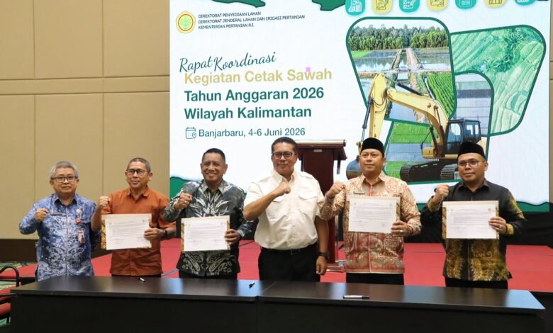 Kalsel Dukung Penuh Program Cetak Sawah 2026, Siap Perkuat Ketahanan Pangan Nasional