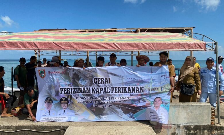 Tindak Lanjuti Arahan Gubernur, Dislautkan Kalsel Hadirkan Gerai Perizinan Kapal Perikanan