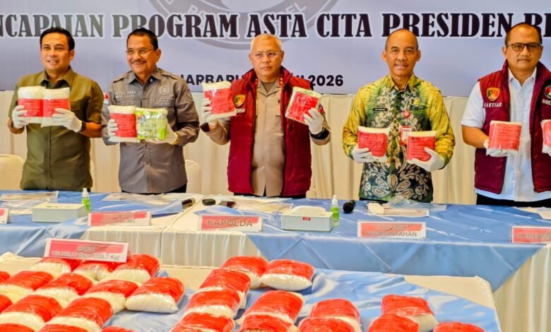 Polda Kalsel Gagalkan Peredaran 128,7 Kilogram Sabu, Kapolda: Sasar Daerah Pertambangan dan Perkotaan
