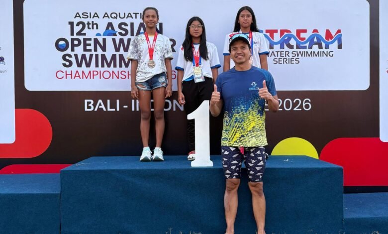Perenang Muda Kalsel Sabet Dua Medali di A-Stream Open Water Swimming Bali 2026