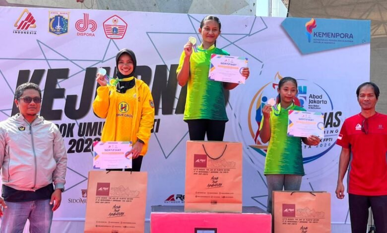 Indah Tiara Persembahkan Medali Perdana Kalsel di Kejurnas Panjat Tebing KU 2026