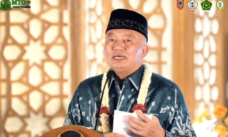 Gubernur Muhidin Ajak Masyarakat Jadikan Al-Qur’an sebagai Gaya Hidup pada Pembukaan MTQ Nasional XXXVII Tingkat Provinsi Kalsel