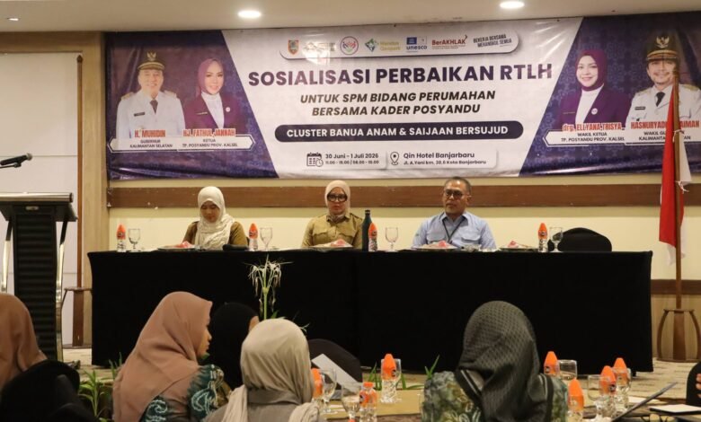 Transformasi Posyandu 6 SPM, Disperkim Kalsel Perkuat Peran Kader dalam Penanganan RTLH