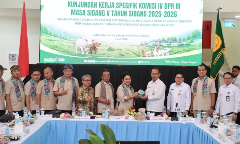 Komisi IV DPR RI Tekankan Langkah Mitigasi Antisipasi El Nino, Kalsel Perkuat Ketahanan Pertanian dan Peternakan
