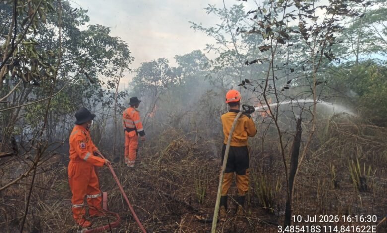 TRC BPBD Kalsel Tangani Tiga Titik Karhutla di Banjarbaru, Seluruh Api Berhasil Dikendalikan