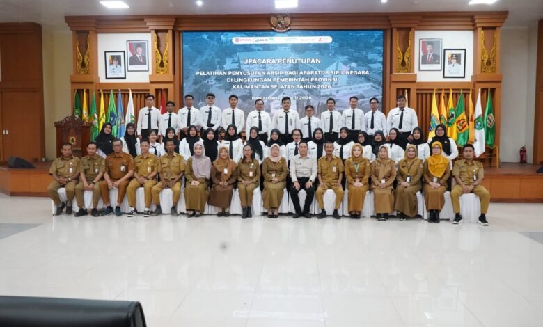 BPSDMD Kalsel Tutup Pelatihan Penyusutan Arsip 2026, Cetak ASN Penggerak Tata Kelola Kearsipan yang Akuntabel