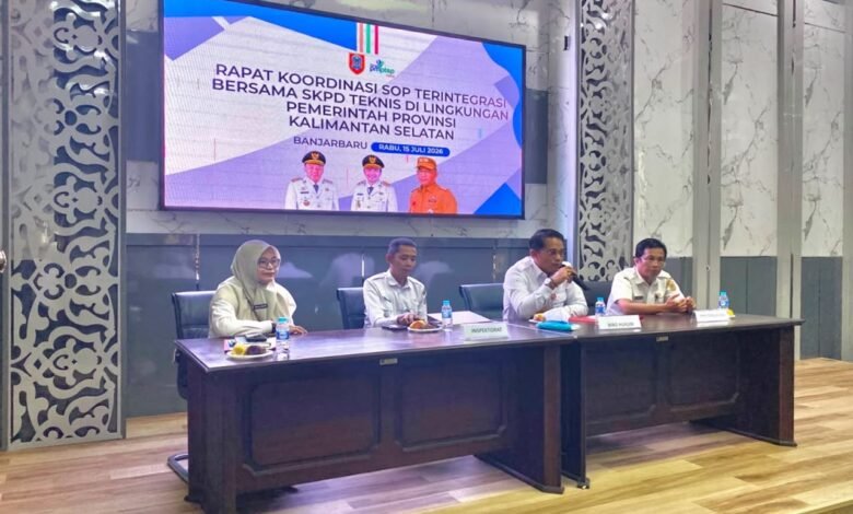 DPMPTSP Kalsel Perkuat Sinergi OPD Teknis Melalui Penyusunan SOP Terintegrasi Pelayanan Perizinan