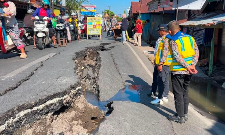 Jalan Veteran Sungai Lulut Ambles, PUPR Kalsel Fokus Penanganan Darurat dan Solusi Permanen