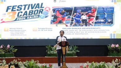 Wagub Kalsel Buka Festival Tiga Cabor, Jadi Ajang Pembinaan Atlet Banua