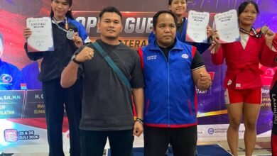 Atlet Pelajar Kalsel Tampil Gemilang, Empat Emas Diraih pada Kejurnas Sambo Sumsel