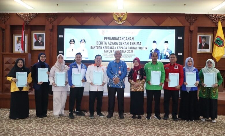 Pemprov Kalsel Salurkan Bantuan Keuangan Rp20,57 Miliar untuk Partai Politik, Perkuat Pendidikan Politik dan Demokrasi
